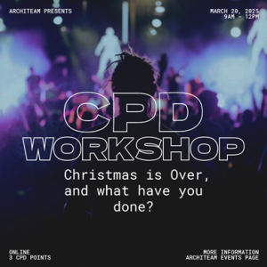 CPD+ Workshop - Christmas is Over, and What Have You Done?